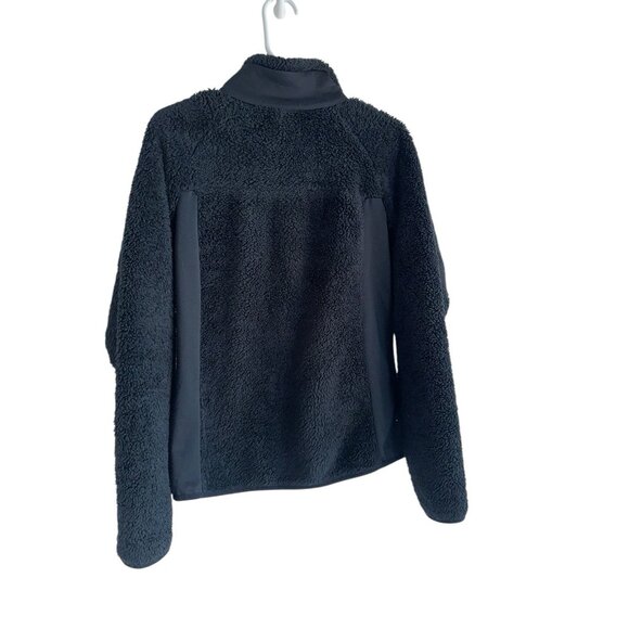 Columbia Womens By The Lake Fuzzy Fleece Jacket Sz L Black Zip - Picture 2 of 5